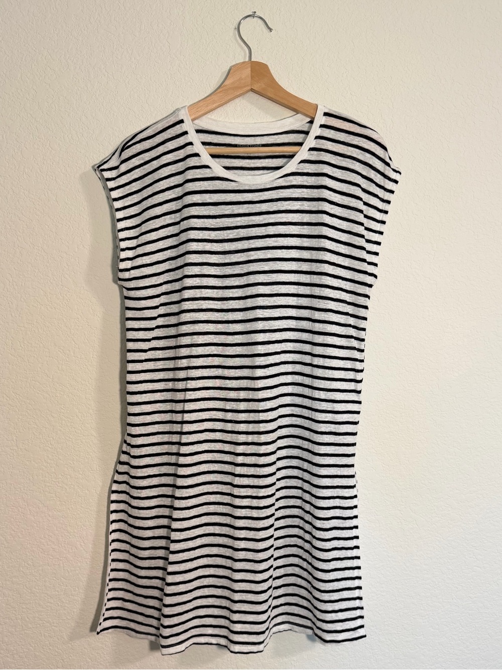 Eileen Fisher Organic Linen Striped Tunic